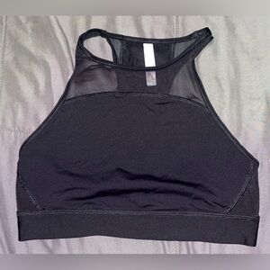 PINK Victoria's Secret Black High-Neck Sports Bra